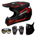 DOT Approved Red Motocross Helmet I284