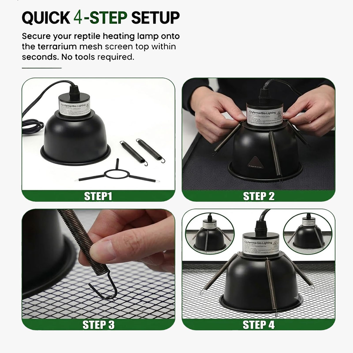 Black Lamp Fixture Mounting Spring Clips X310961