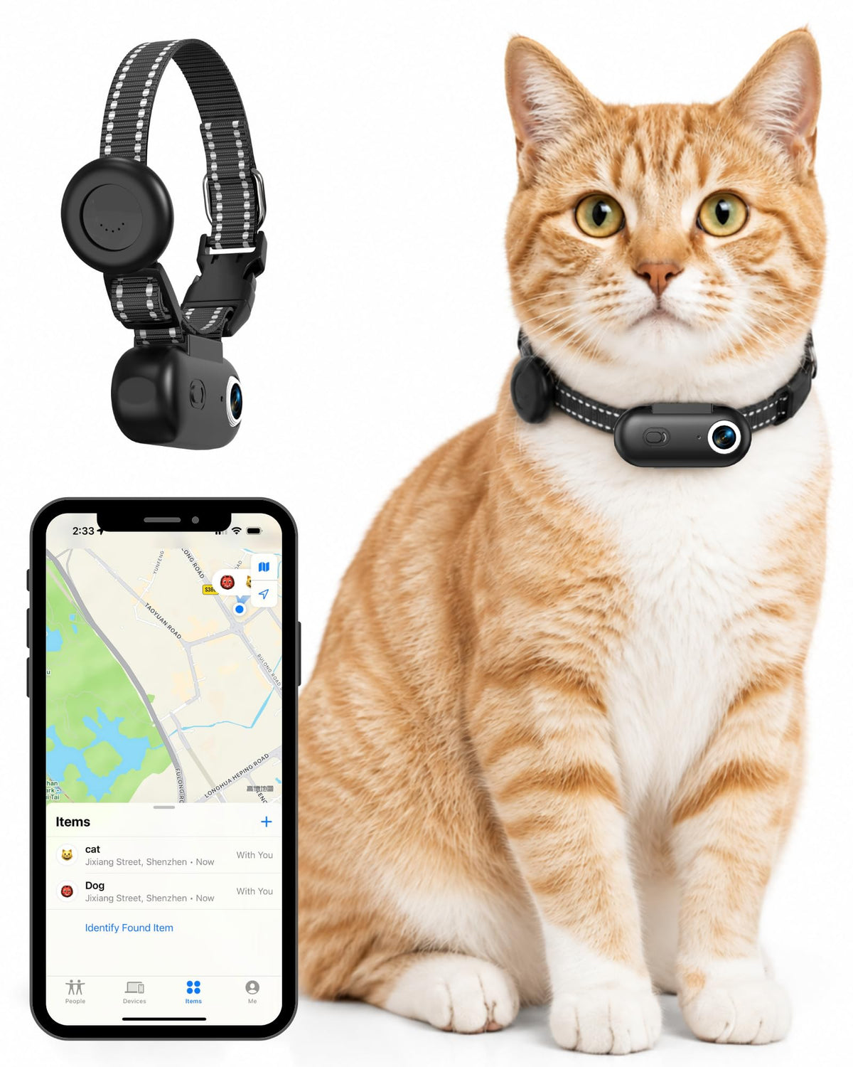 Cat Camera Collar with Location Tracker Q922523