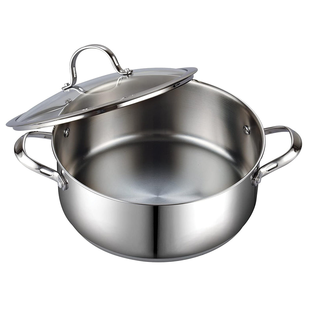 7 Quart Stainless Steel Stock Pot with Lid R605425