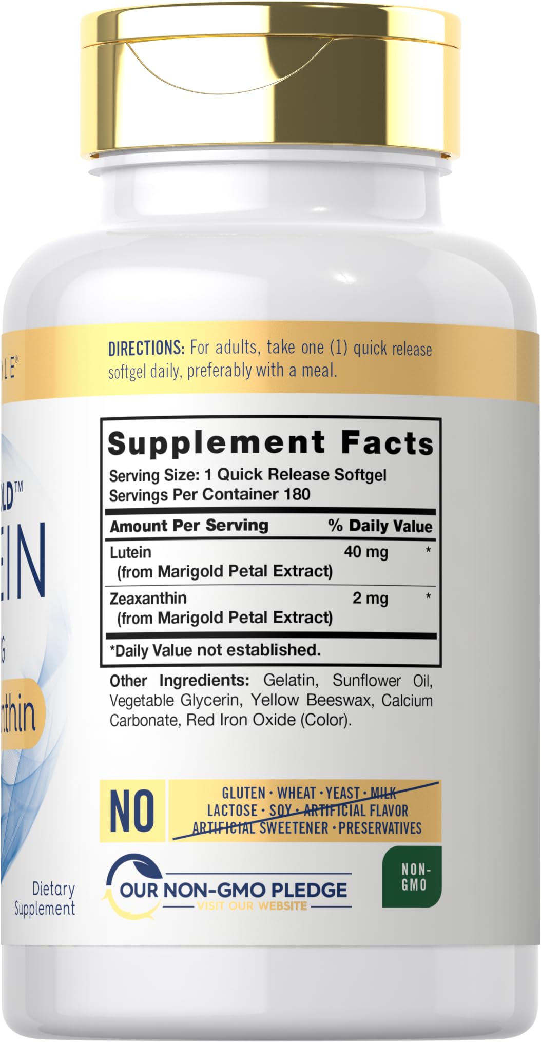 Lutein and Zeaxanthin 40mg 180 Softgels S698181