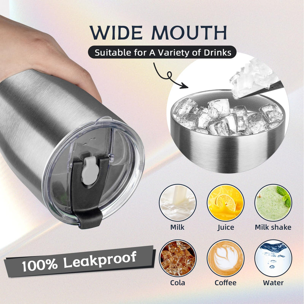 20oz Insulated Tumbler with Lid Straw M528