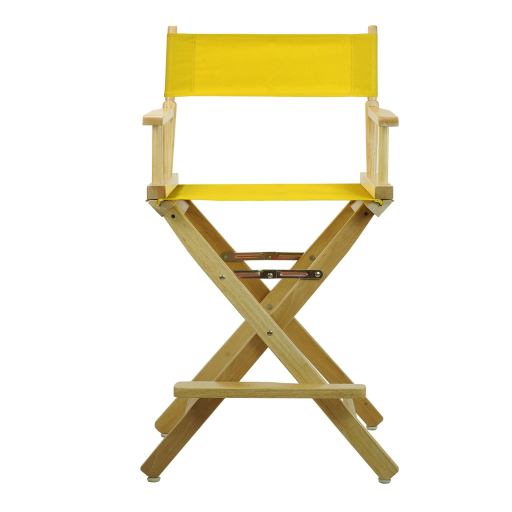 24" Natural Frame-Gold Canvas Director Chair P1739