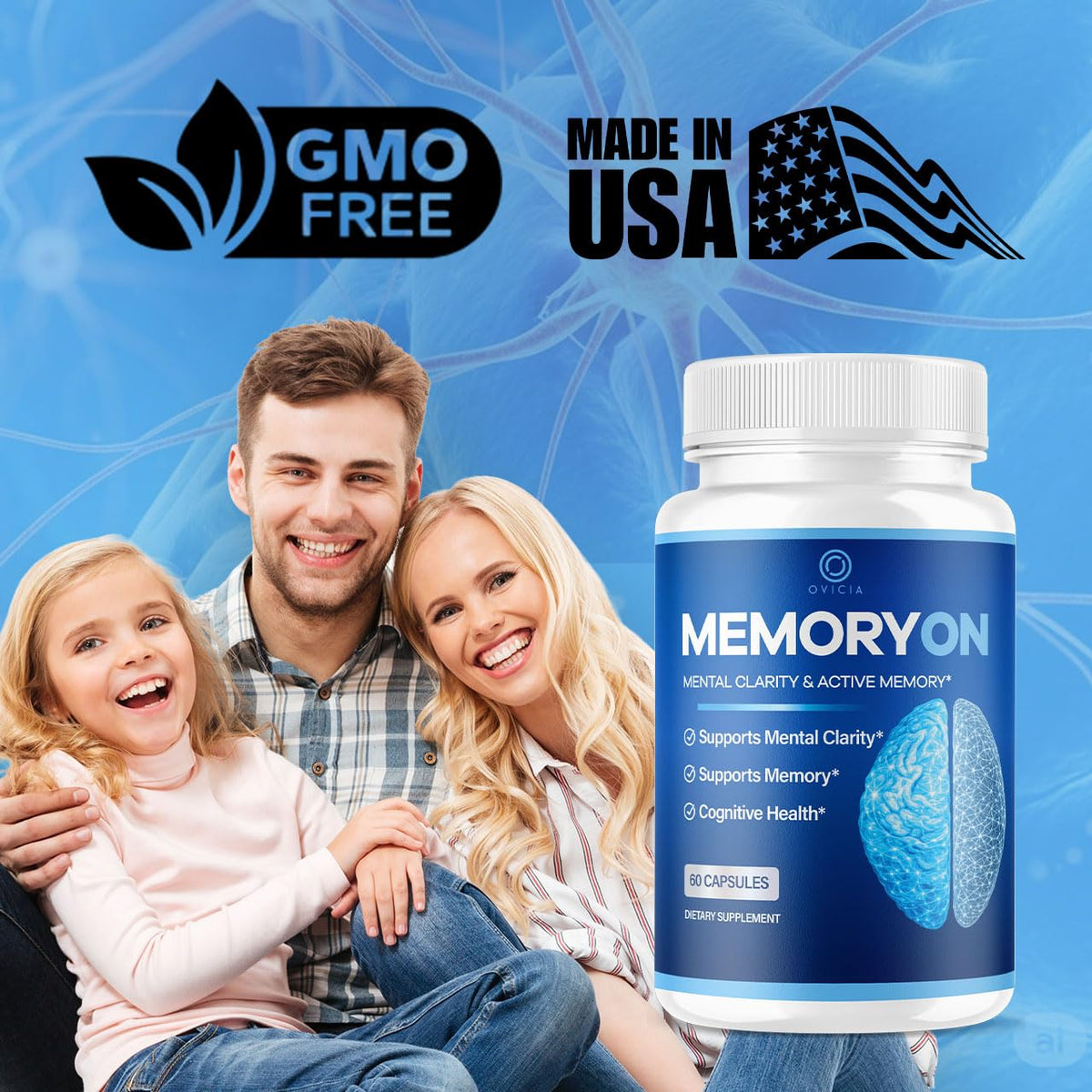 60 Capsules Brain Support Pills O244