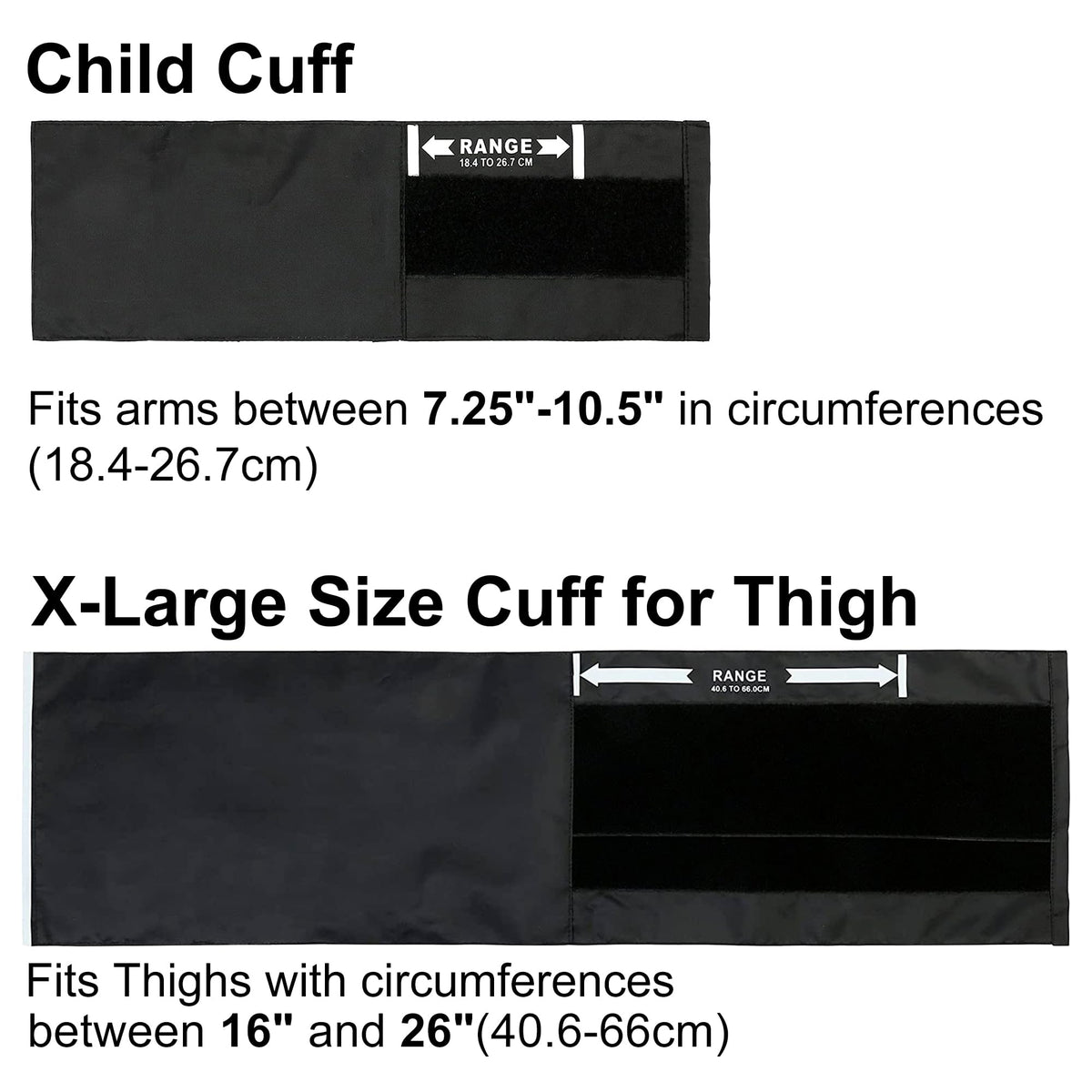 Pediatric Blood Pressure Cuff and Thigh BP Cuff Y96488