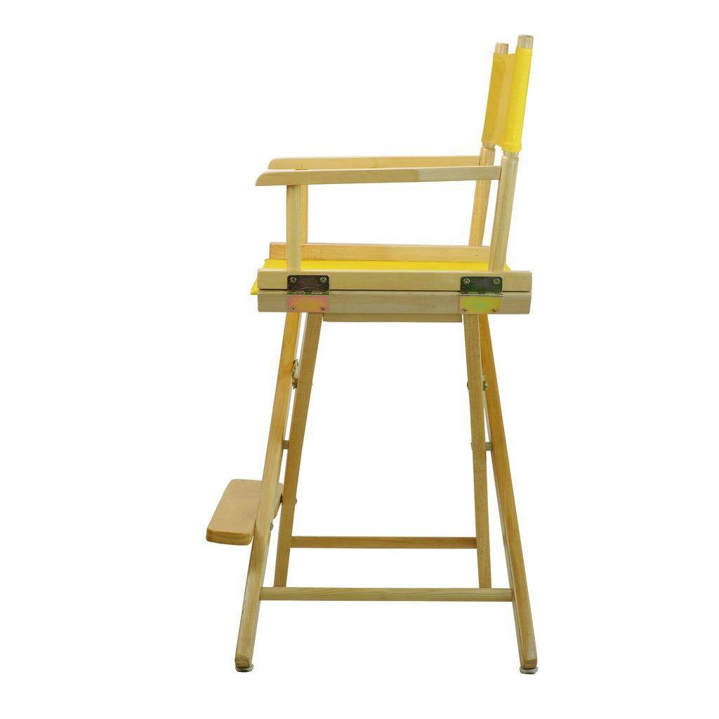 24" Natural Frame-Gold Canvas Director Chair P1739