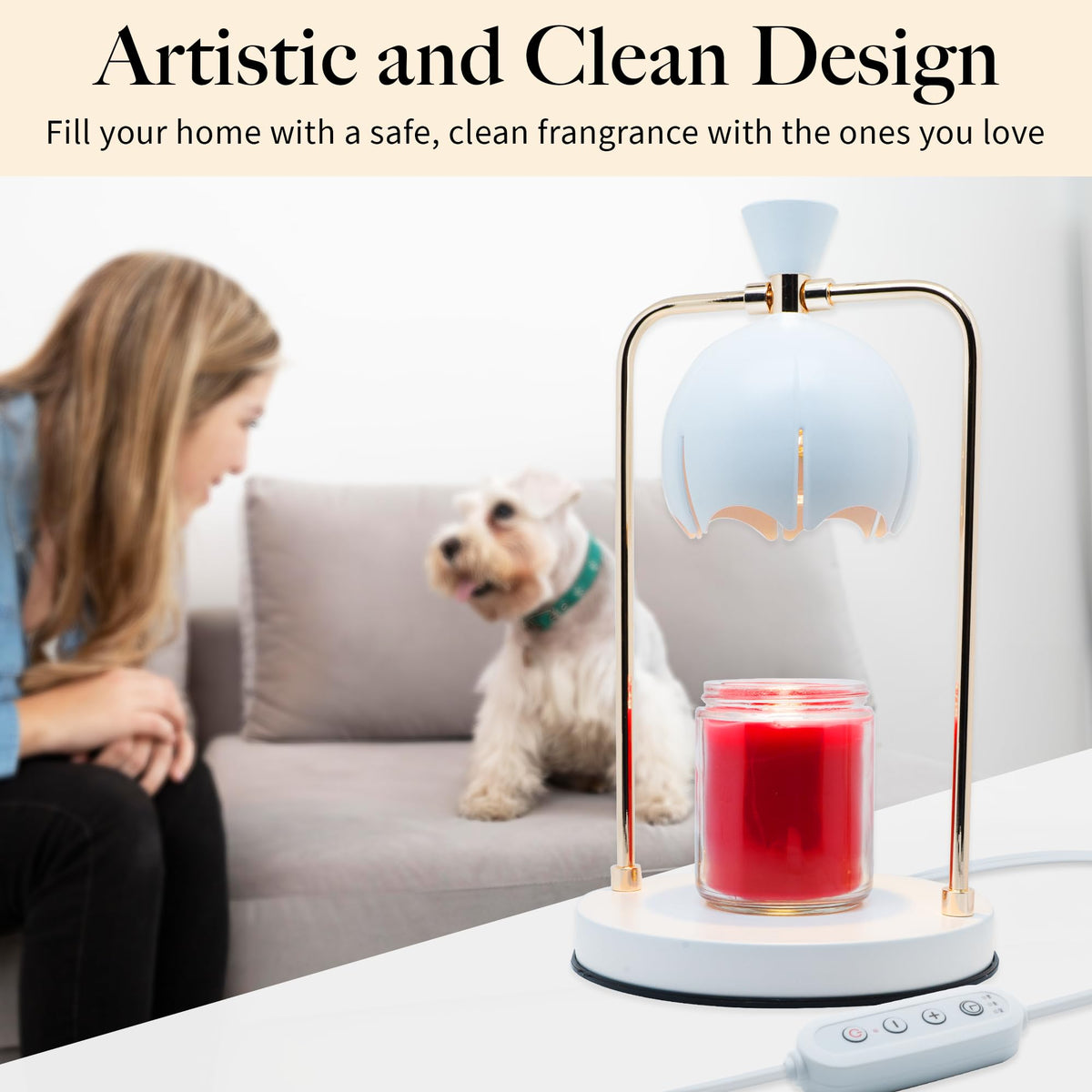 Electric Candle Warmer Lamp with Timer & Dimmer V928