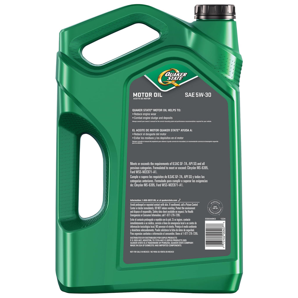 5W-30 Motor Oil 5 Quart 3 Pack E861
