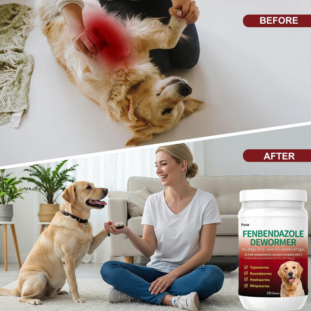 Fenbendazole Dog Dewormer 25 Chews S4850