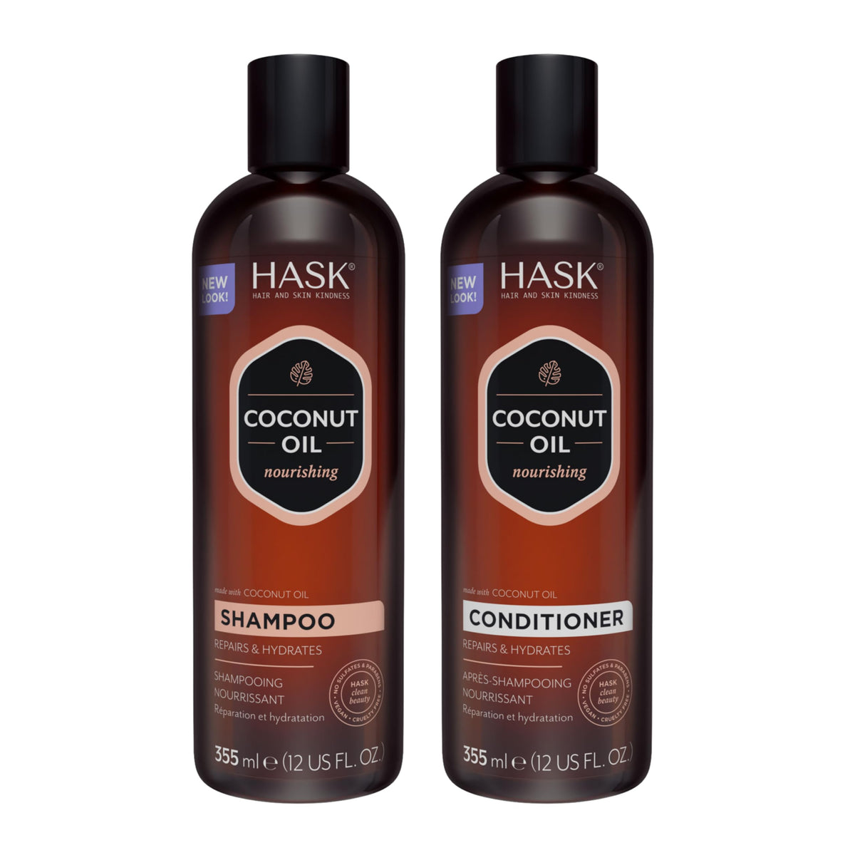 Coconut Nourishing Shampoo + Conditioner Set Sulfate-Free 12oz each E40062