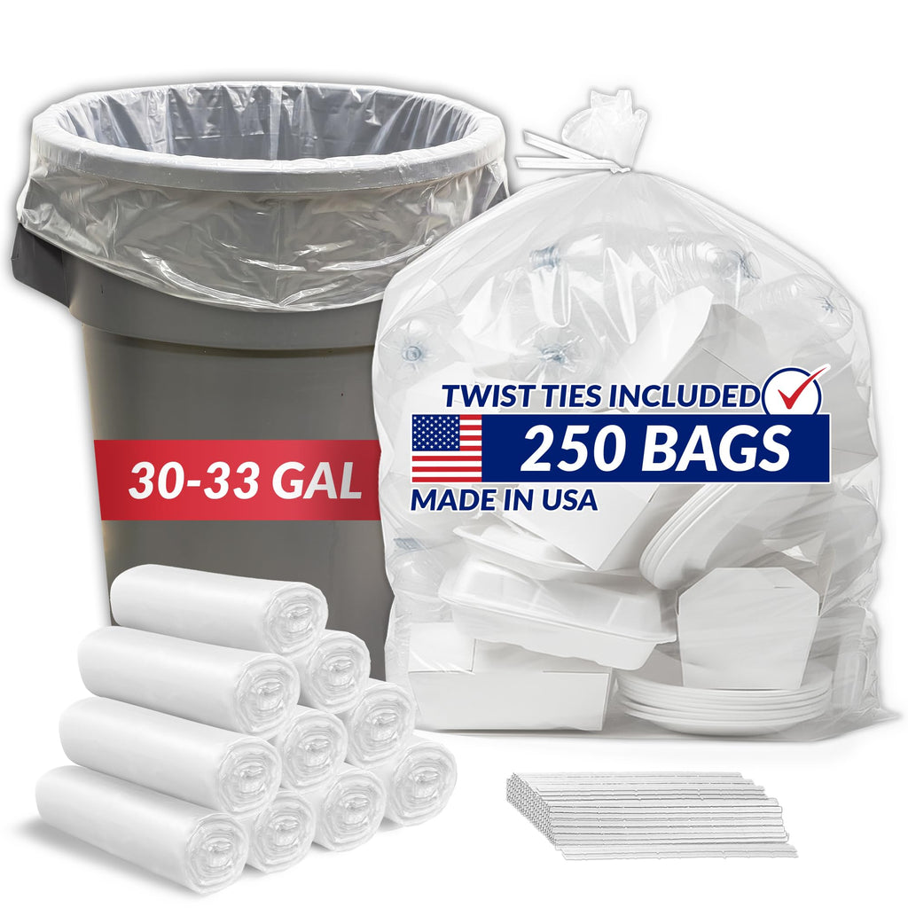 30-33 Gallon Heavy Duty Trash Bags W431496