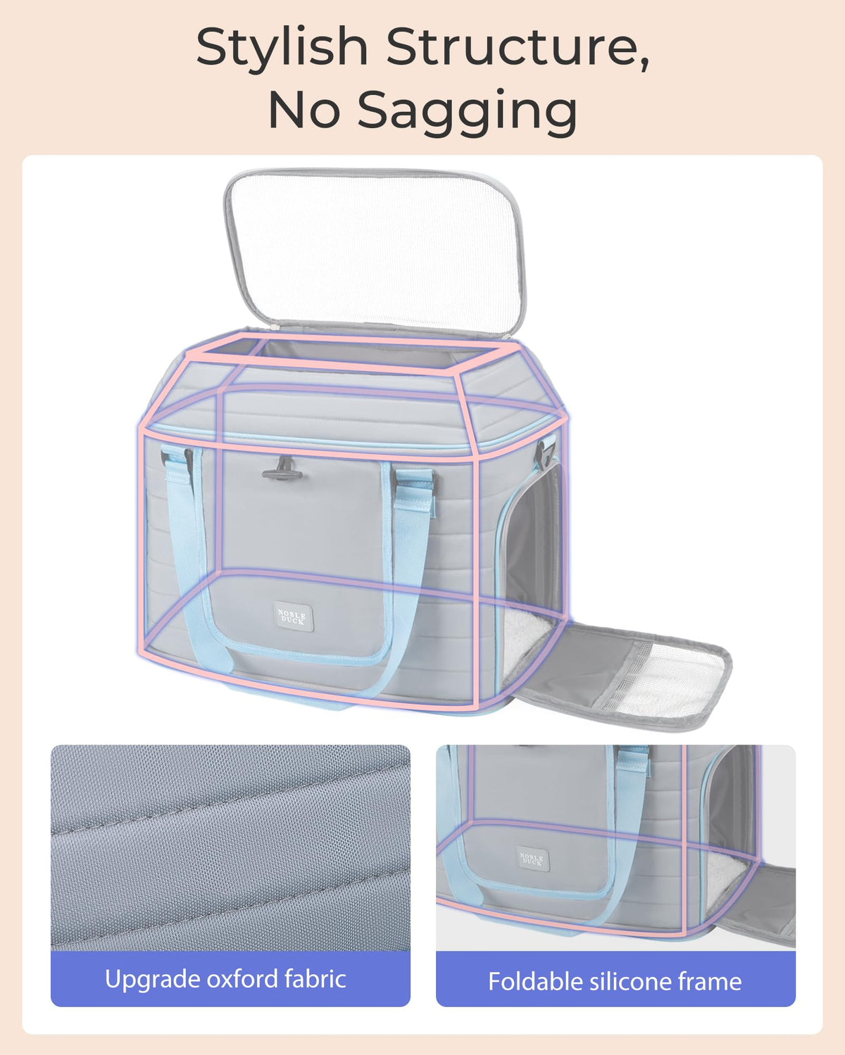 Airline Approved Soft-Sided Pet Carrier for Cats/Dogs Up to 20 Lbs F3625