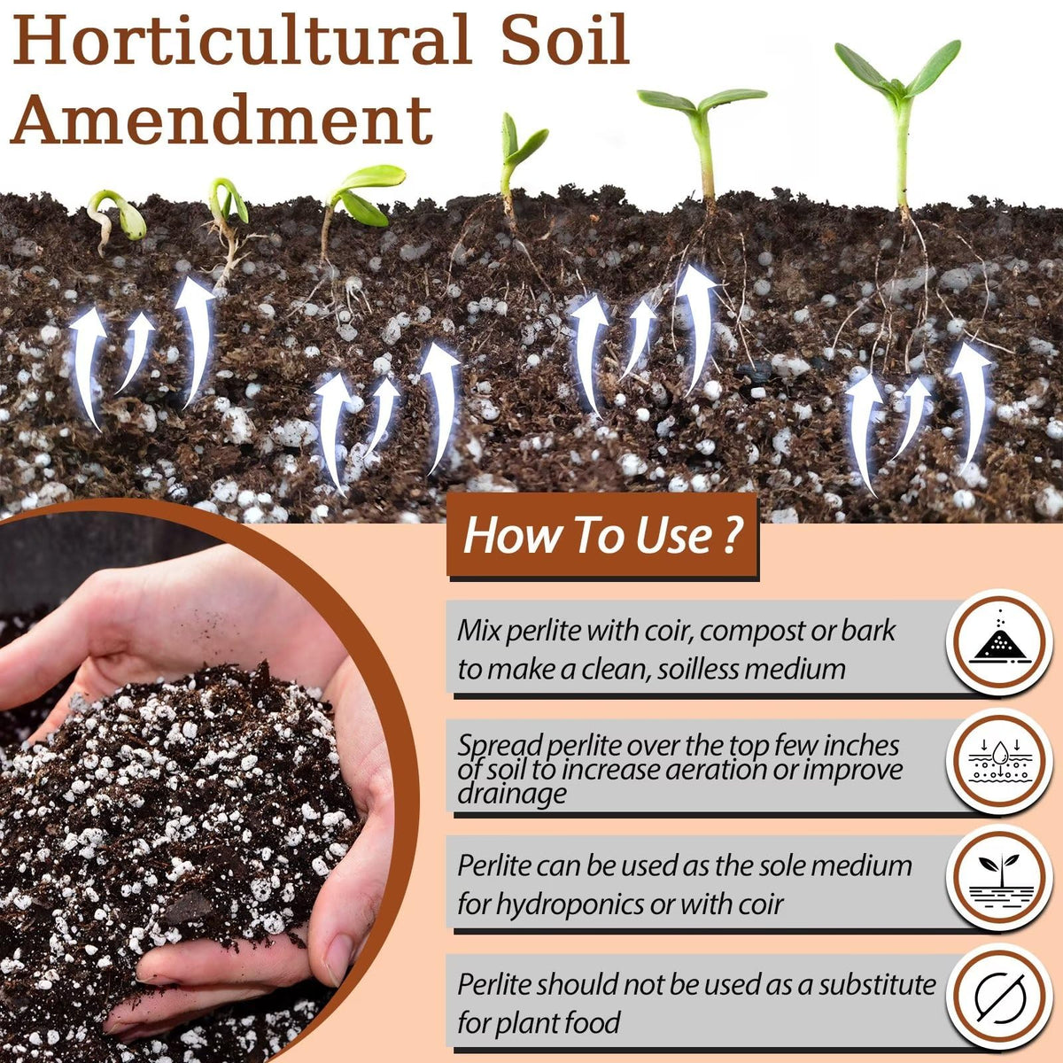 4QT Organic Horticultural Perlite Soil Amendment V879284