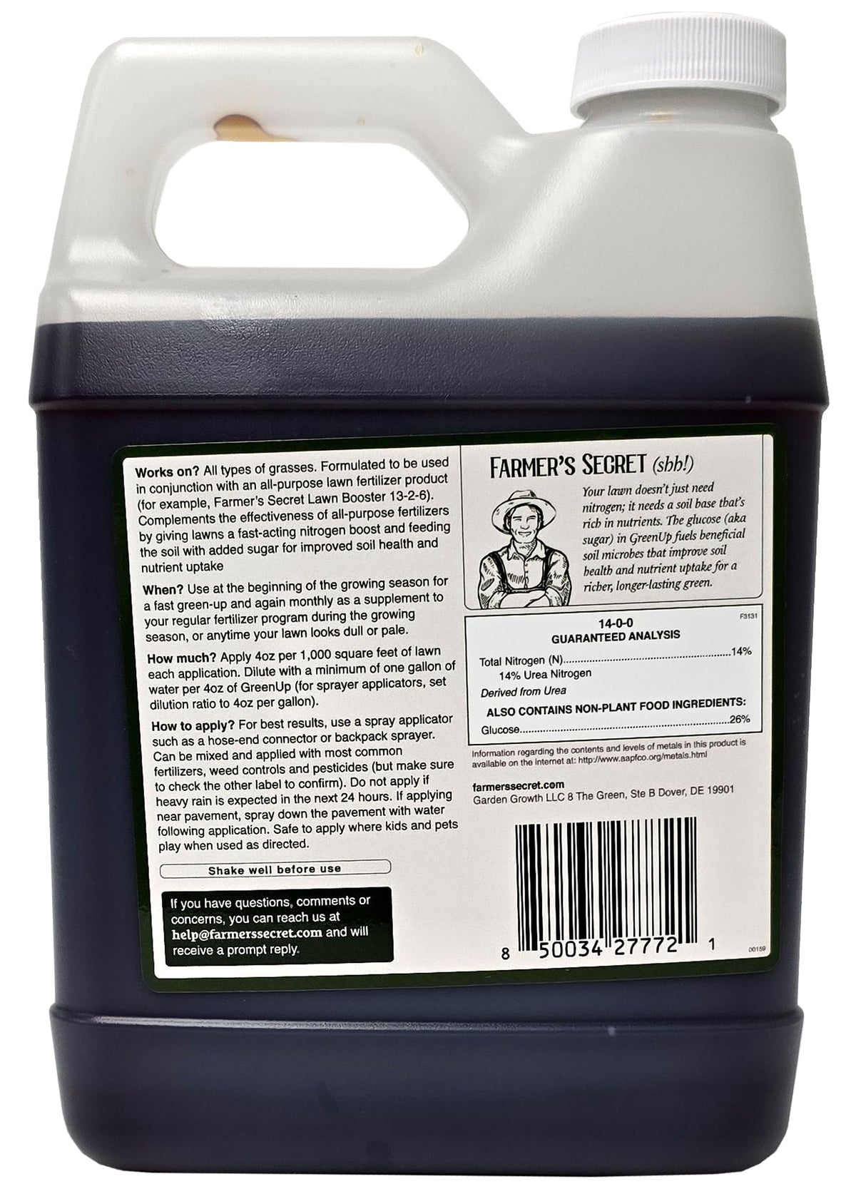 High Nitrogen Fast Acting Concentrated Fertilizer 32oz E909985