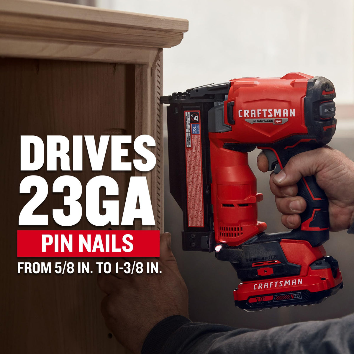 Cordless 23 Gauge Pin Nailer Kit J317066