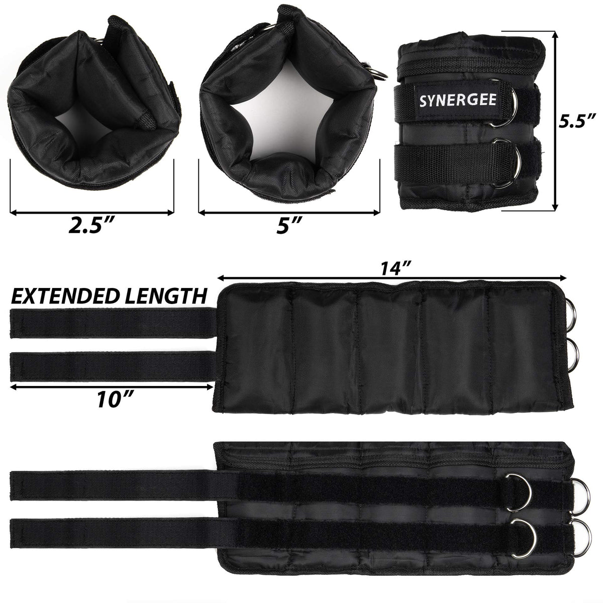Adjustable Ankle/Wrist Weights Set of 2 D27458