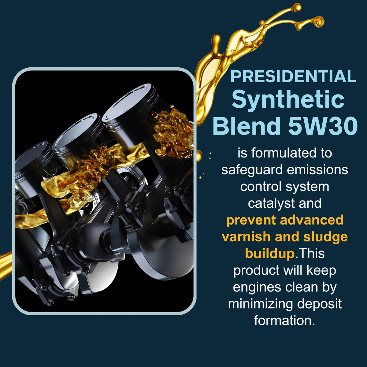 5W30 Synthetic Blend Motor Oil 5 Gallon V600