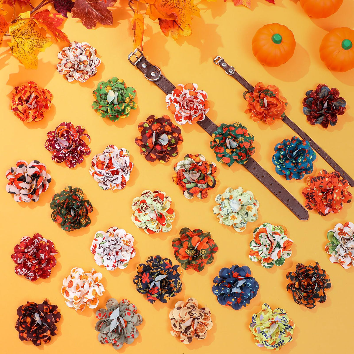 60 Pcs Fall Pet Bow H606