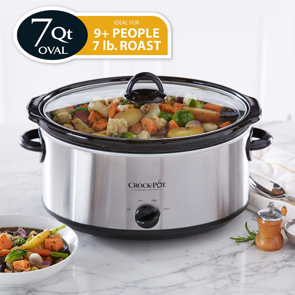 7 Quart Oval Manual Slow Cooker and 2.5 Quart Casserole Slow Cooker Z828750
