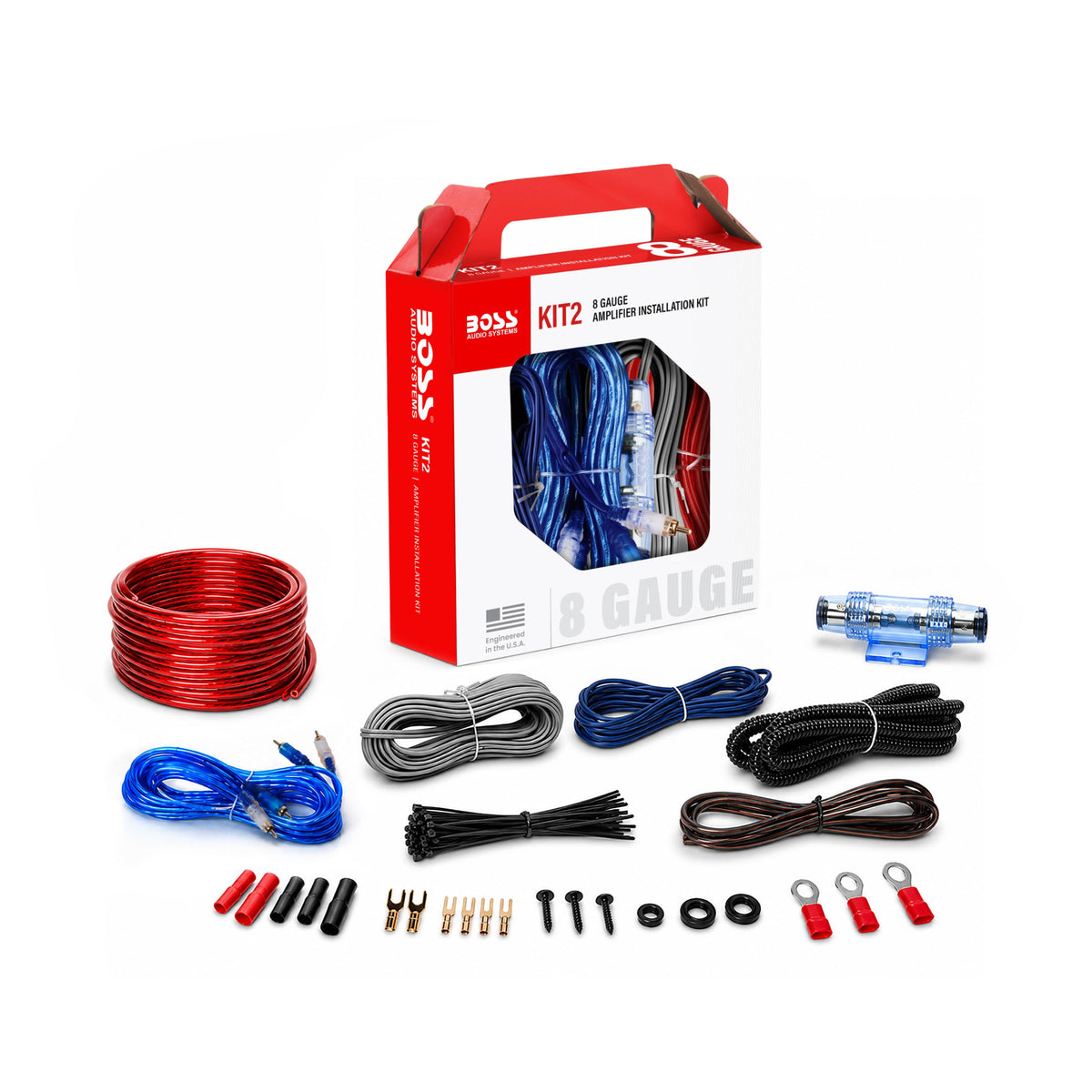 8 Gauge Car Amplifier Installation Wiring Kit X579