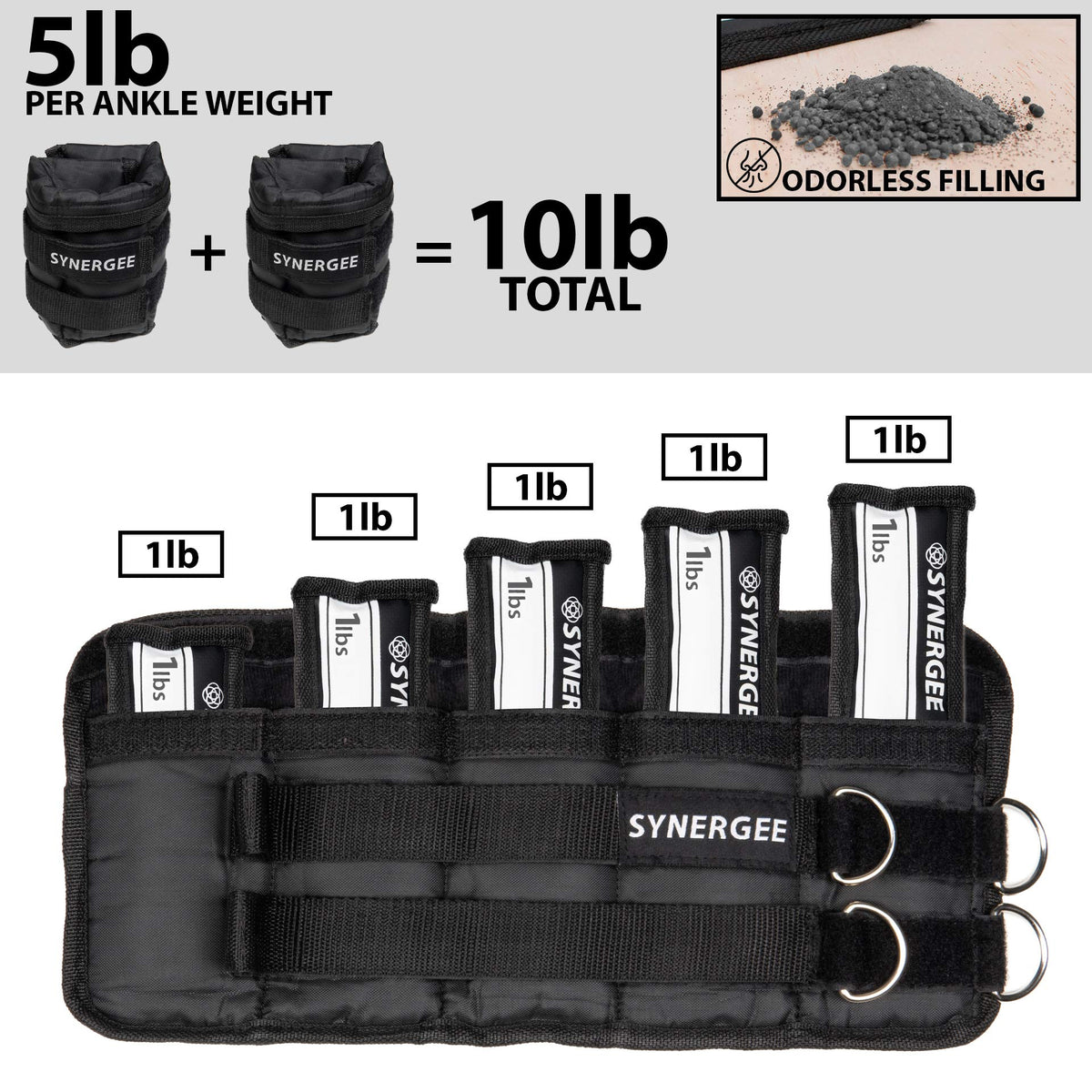 Adjustable Ankle/Wrist Weights Set of 2 D27458