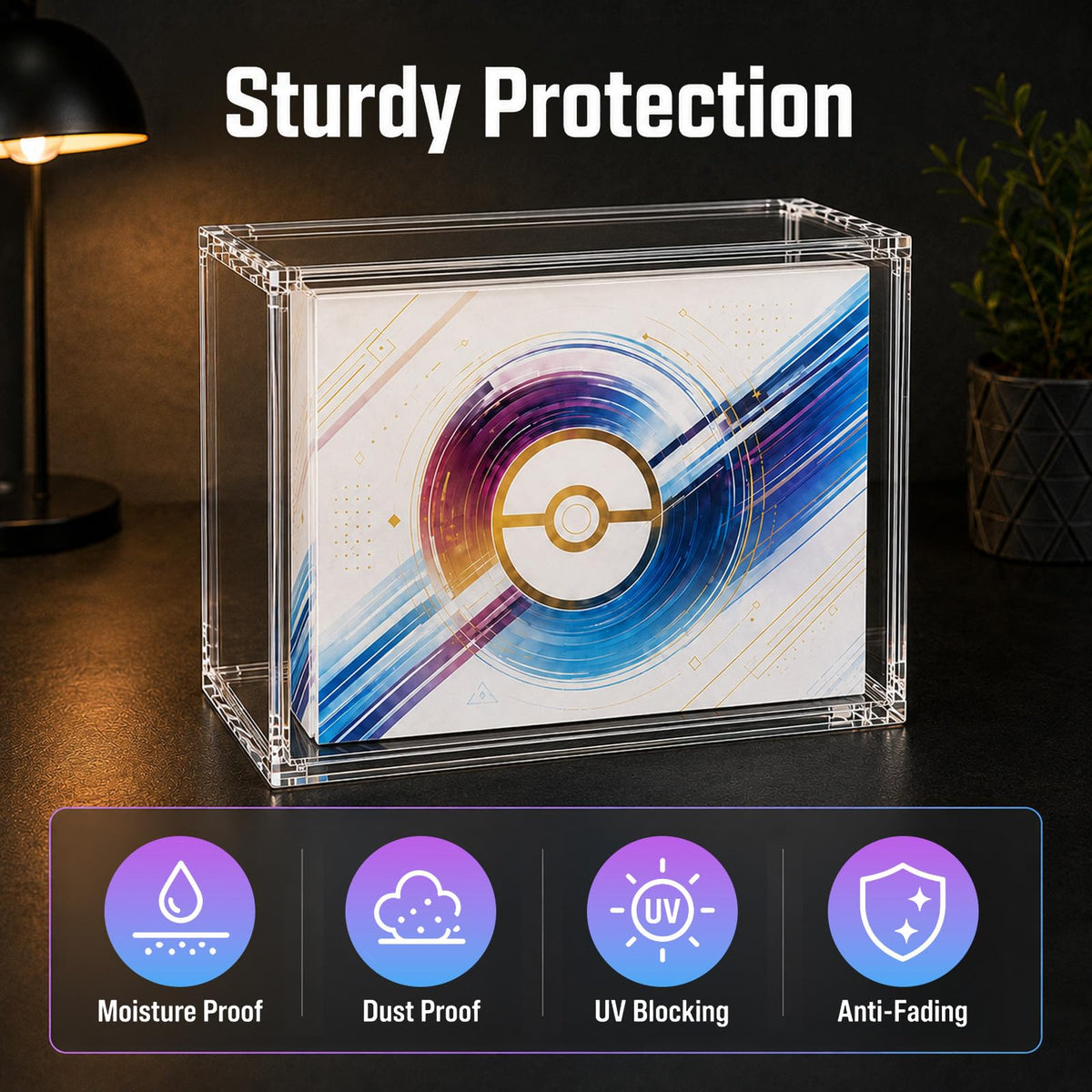 Acrylic Display Case with 6 Magnets Stackable P14830