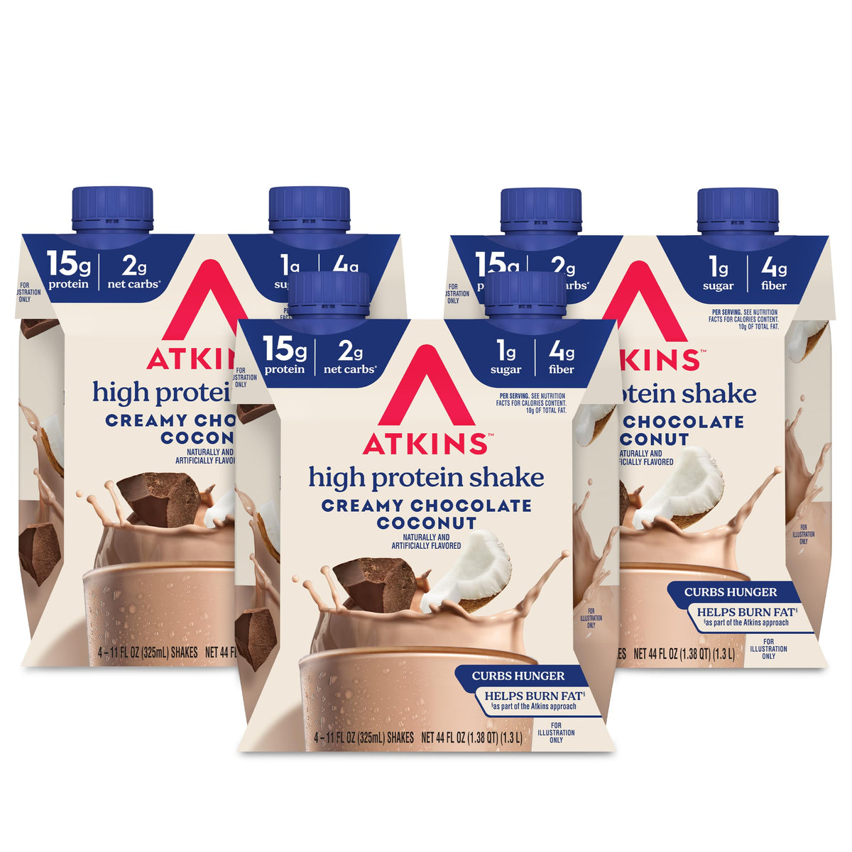Creamy Chocolate Coconut Protein Shake, 15g Protein, 12 Count E3441