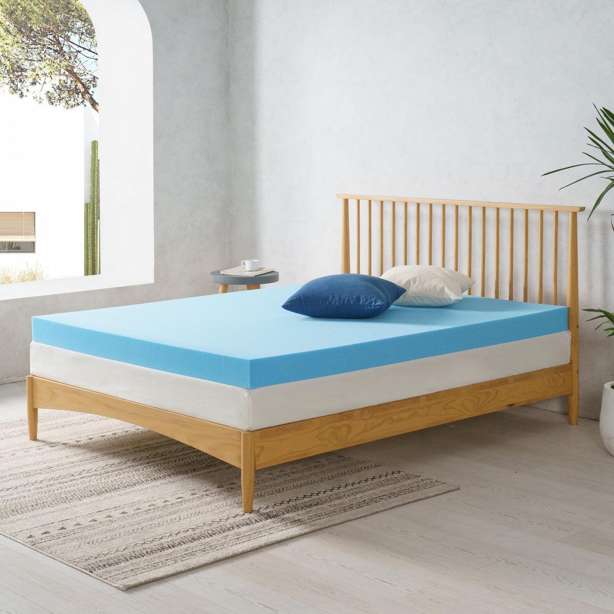 4 Inch Cooling Gel Memory Foam Mattress Topper, Twin U4490