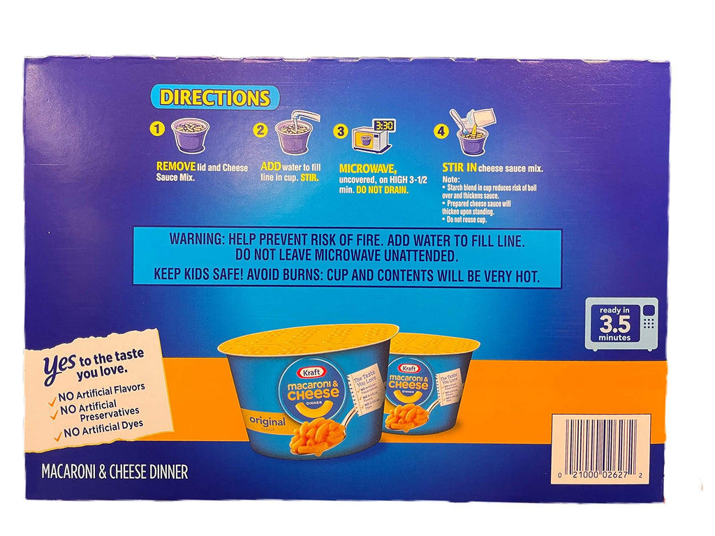 Macaroni & Cheese Dinner 12 Pack Single Serve Cups P8755