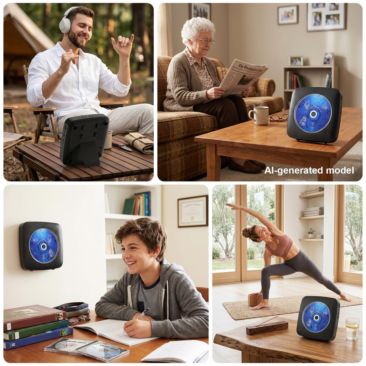 Portable Bluetooth CD Player B9947