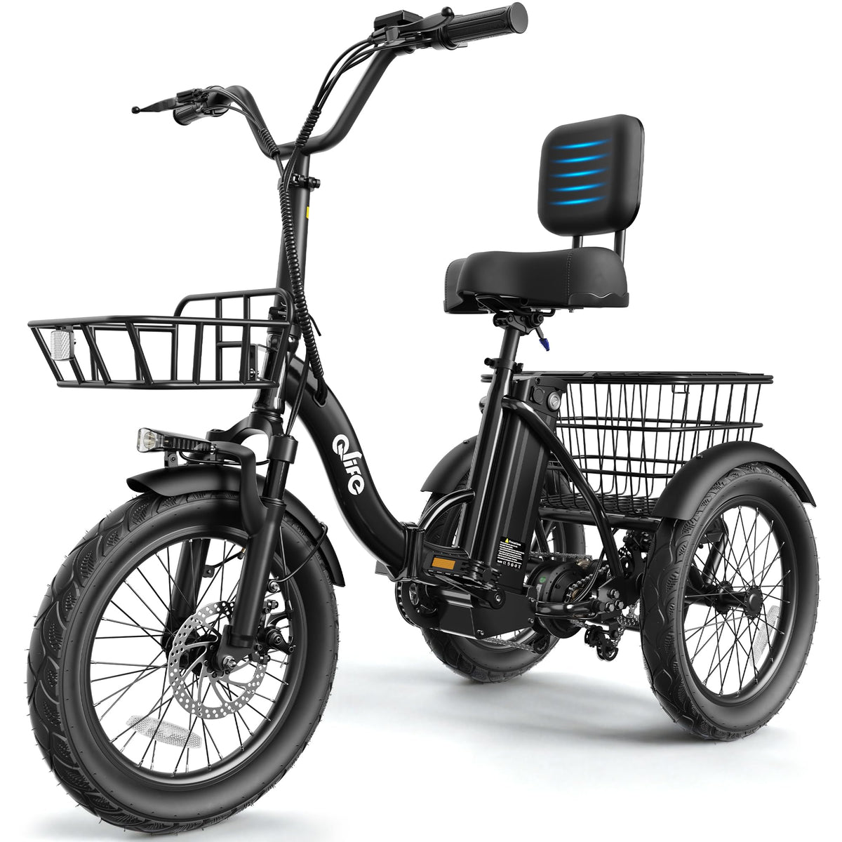 1200W Folding 3 Wheel Electric Trike D984