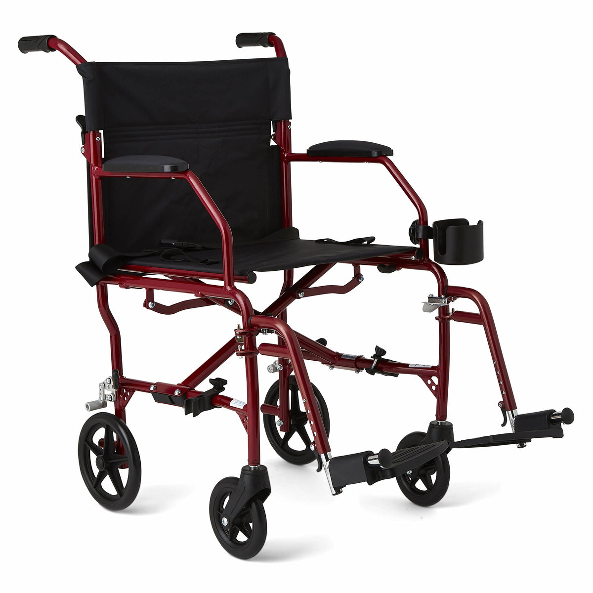Ultra Lightweight Foldable Transport Wheelchair 19-Inch Seat Q35030