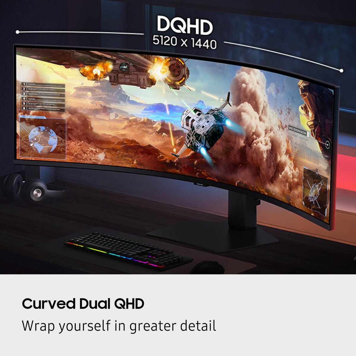 49-inch Curved Ultra-Wide Gaming Monitor H6284