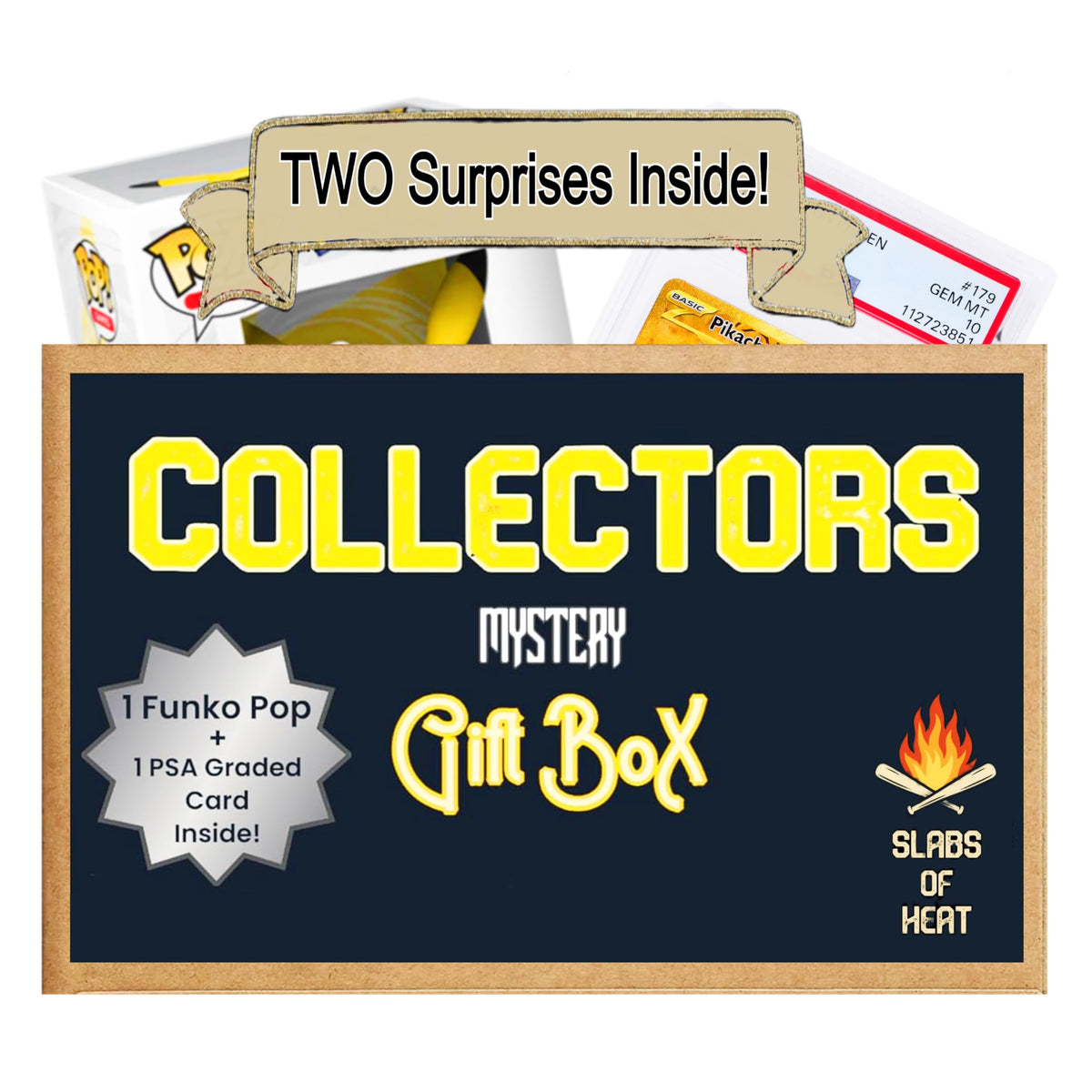 TCG Collector's Gift Box with PSA Graded TCG Card & Funko Pop S95236