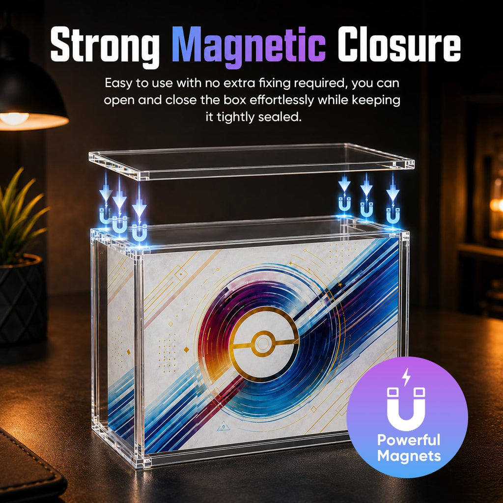 Acrylic Display Case with 6 Magnets Stackable P14830
