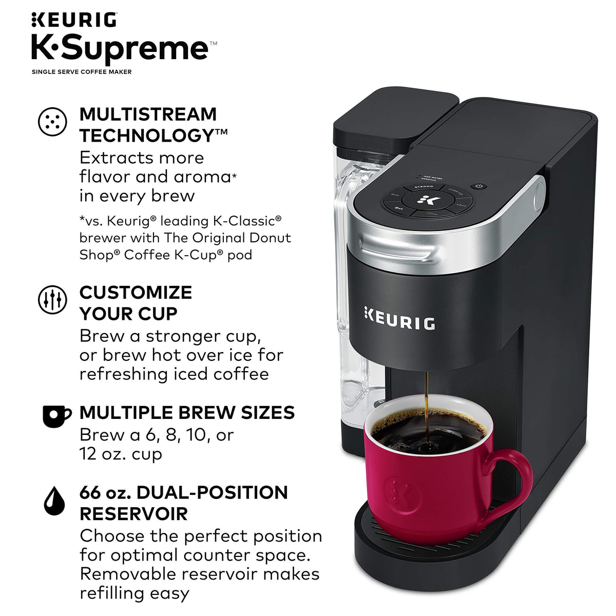 Single Serve K-Cup Pod Coffee Maker & Cleanse Kit K32063