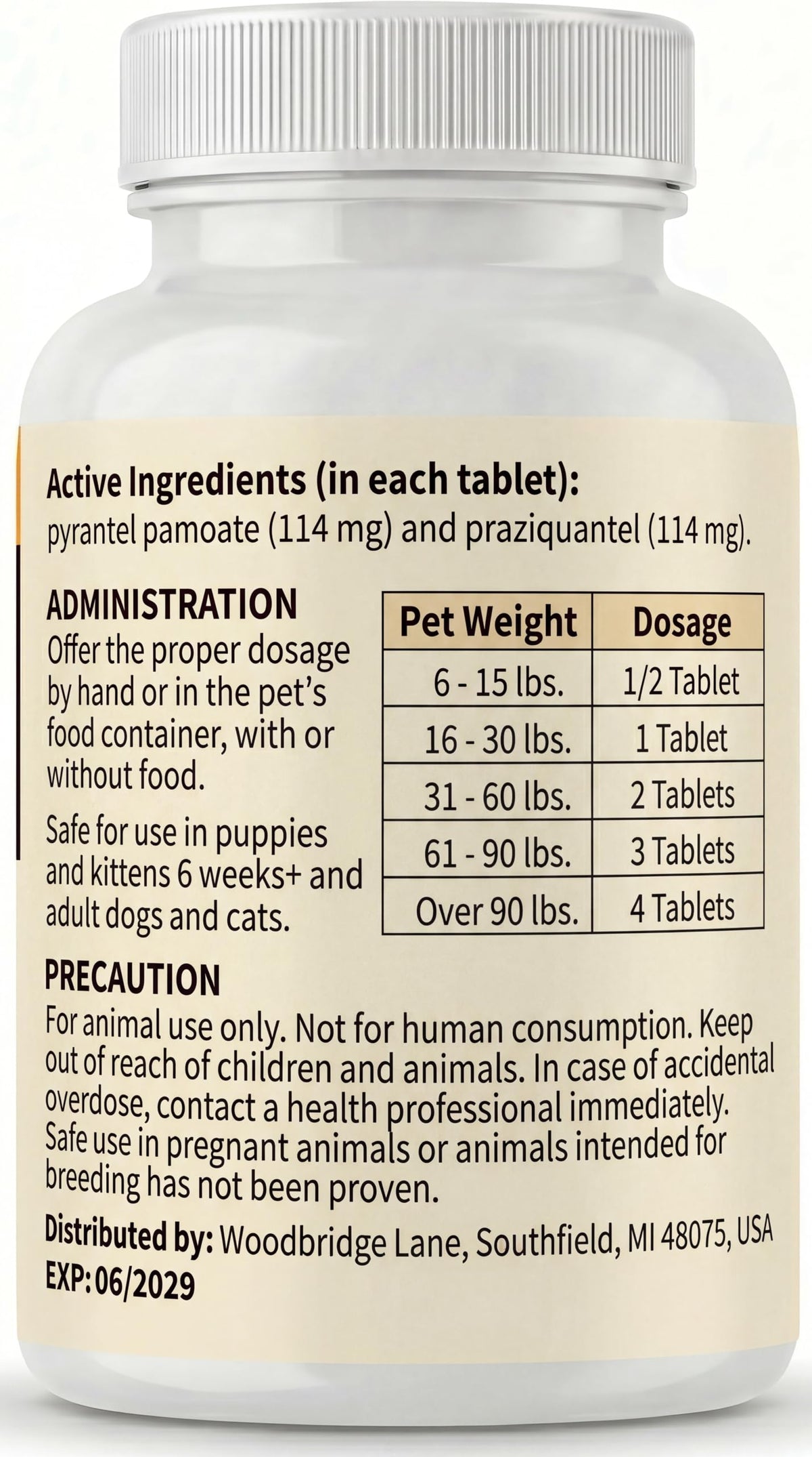7 Way Dewormer Flavored Chewables for Dogs & Cats, 50 Count V5755