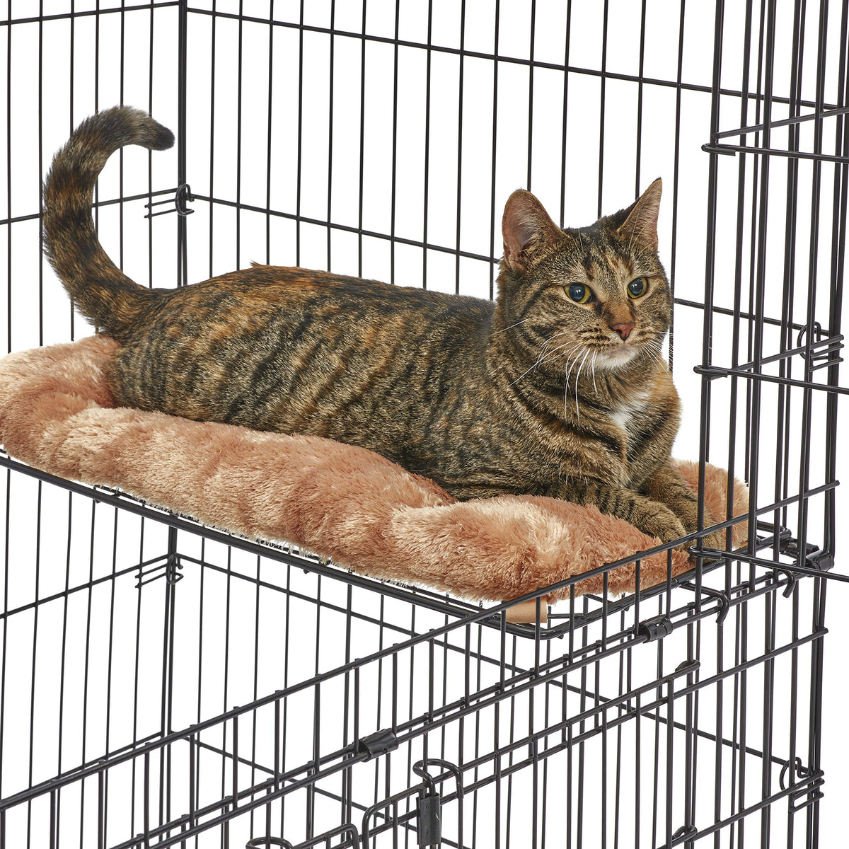 Folding Metal Cat Playpen with 3 Platforms G379048