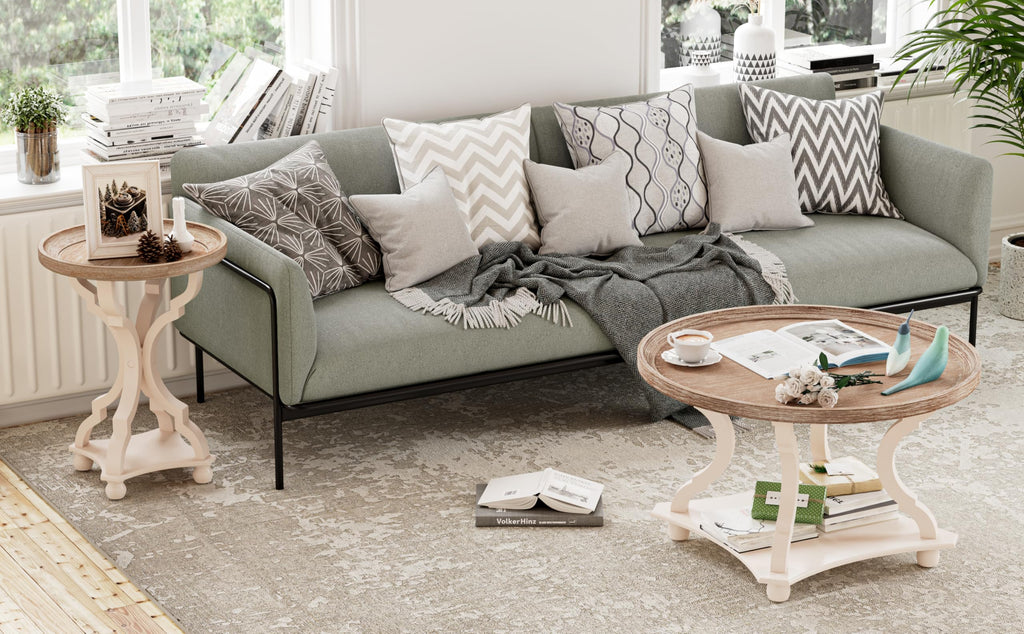 Round Wood Coffee Table Z23988