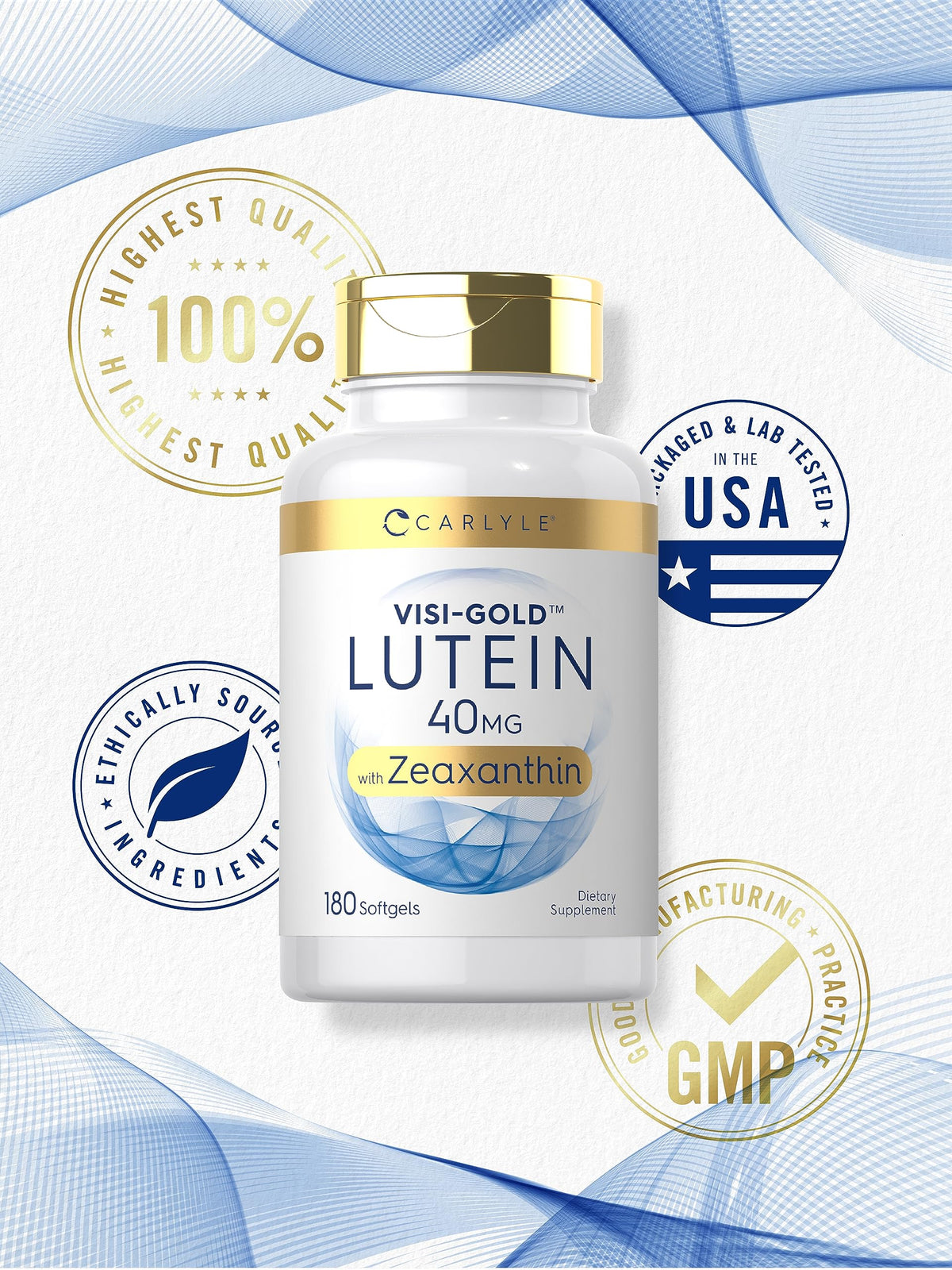Lutein and Zeaxanthin 40mg 180 Softgels S698181