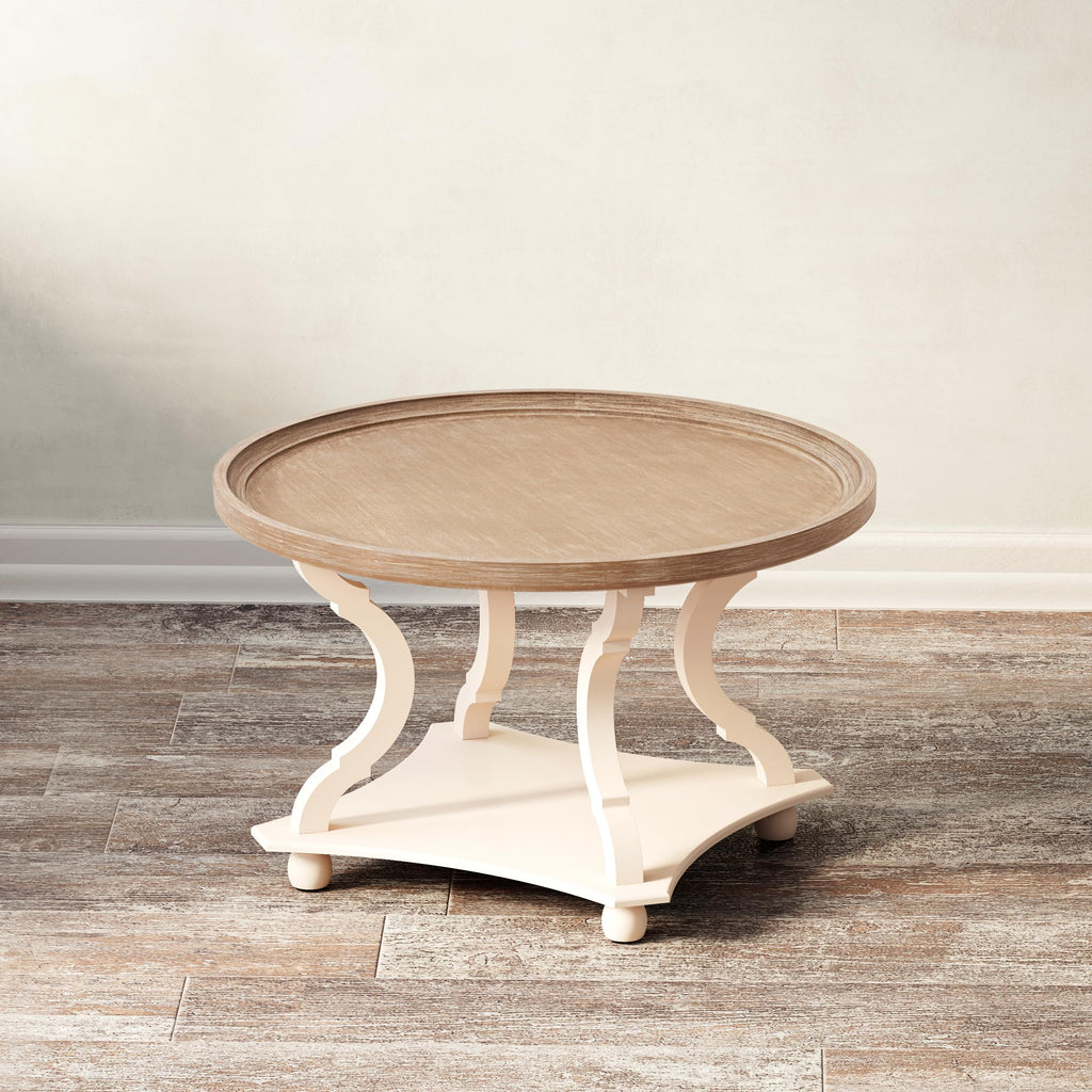 Round Wood Coffee Table Z23988