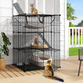 3-Tier Metal Cat Cage Indoor Enclosure N861701